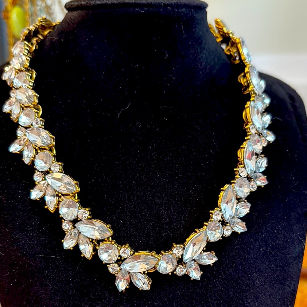 Vintage Gold Crystal Necklace